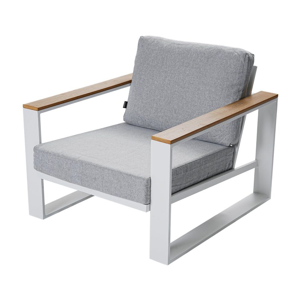 Grandeur 5-Seater Aluminium Outdoor Lounge Suite – White