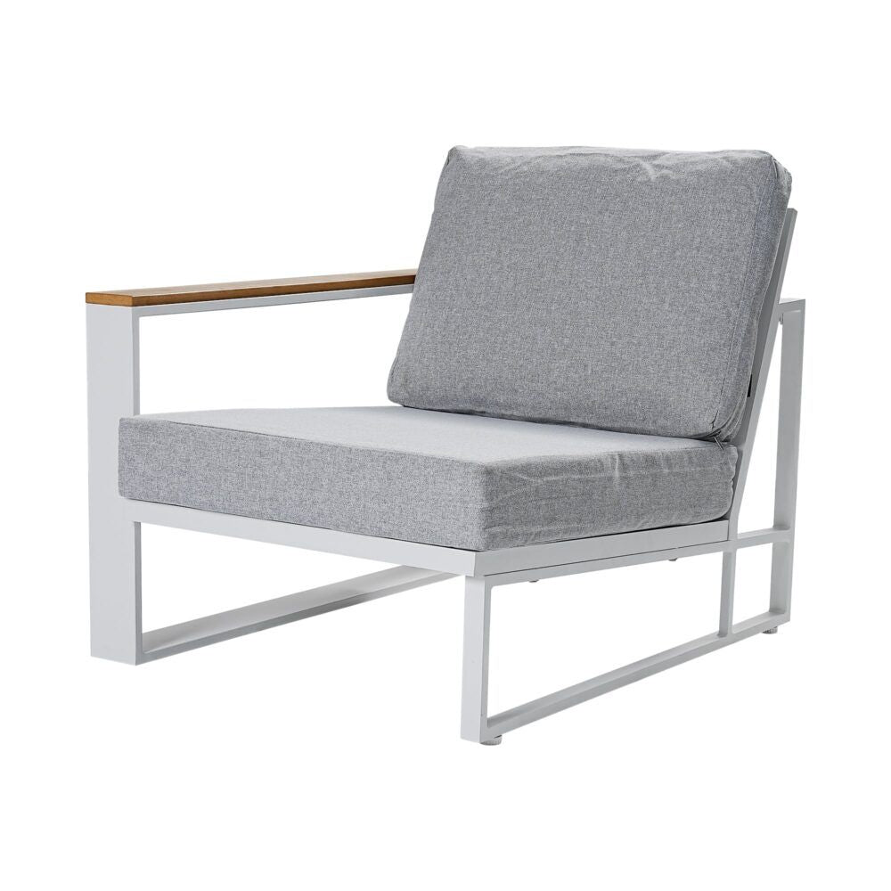 Grandeur 5-Seater Aluminium Outdoor Lounge Suite – White