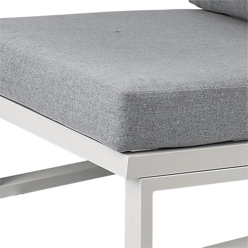 Grandeur 5-Seater Aluminium Outdoor Lounge Suite – White