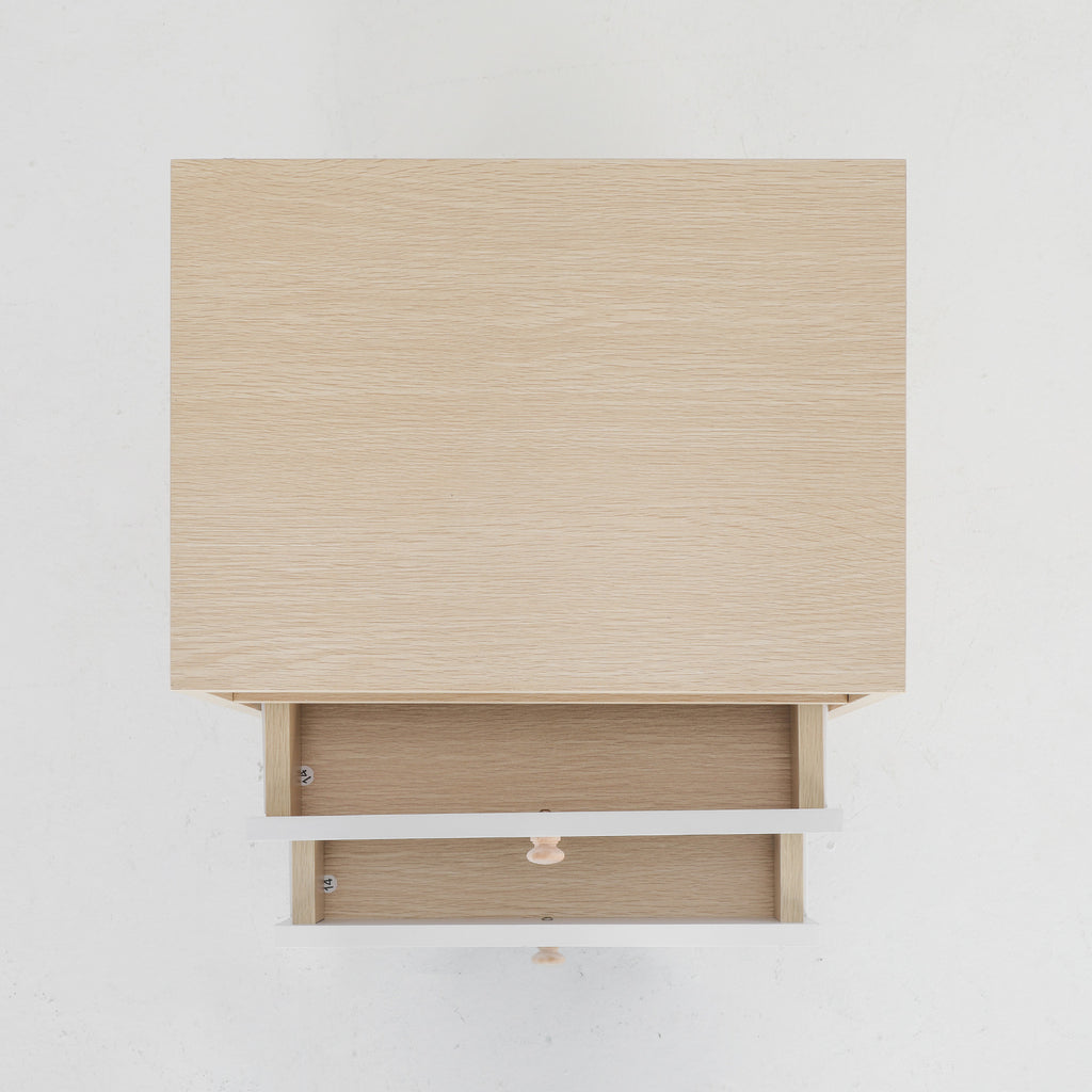 Anya Oak-Look 2-Drawer Bedside Tables, Set of 2