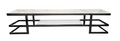 Alexa  Black TV Unit - Clear Glass