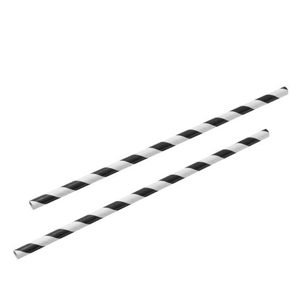 Black & White Striped Paper Straws – Pack of 1000