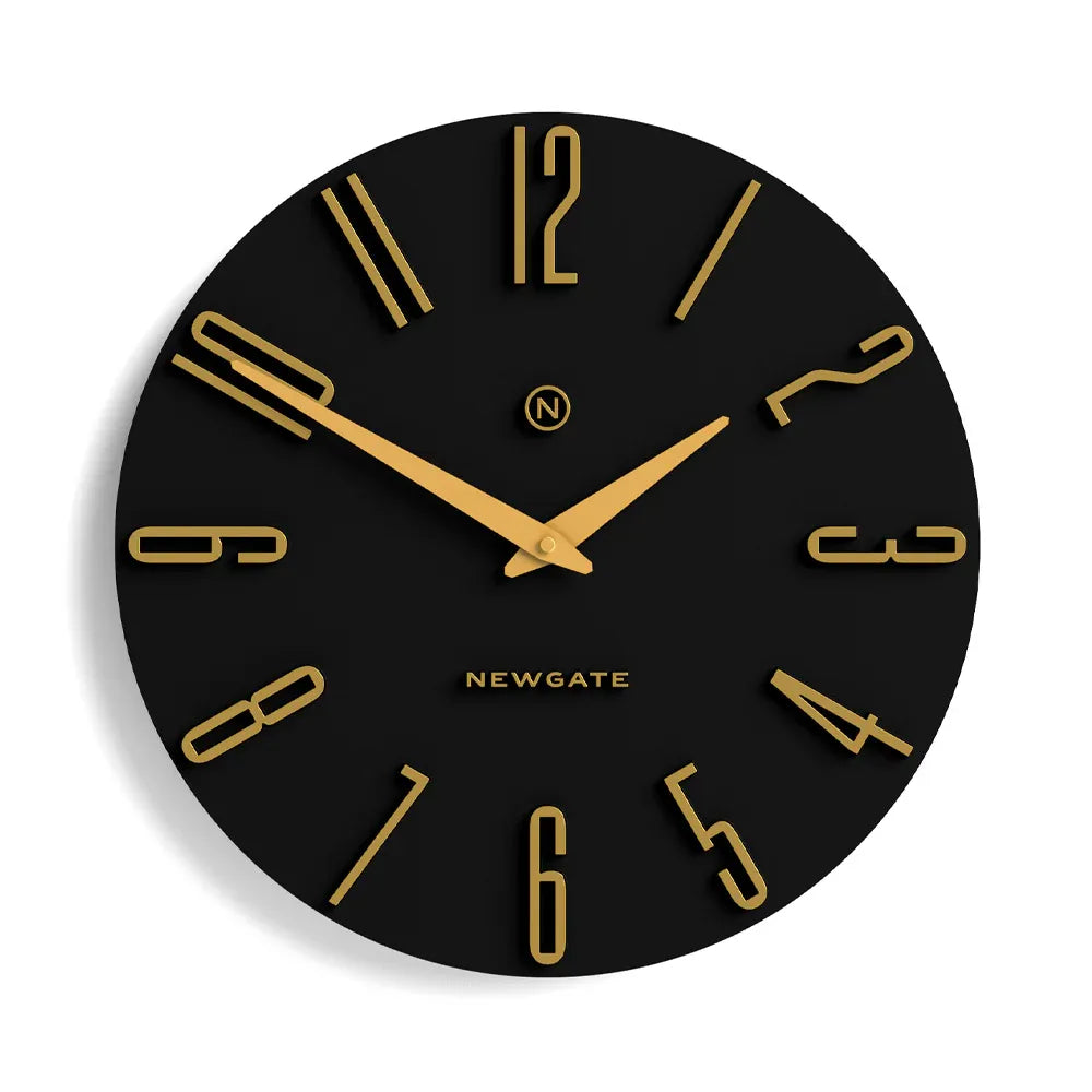 Newgate Empire State Wall Clock – Black