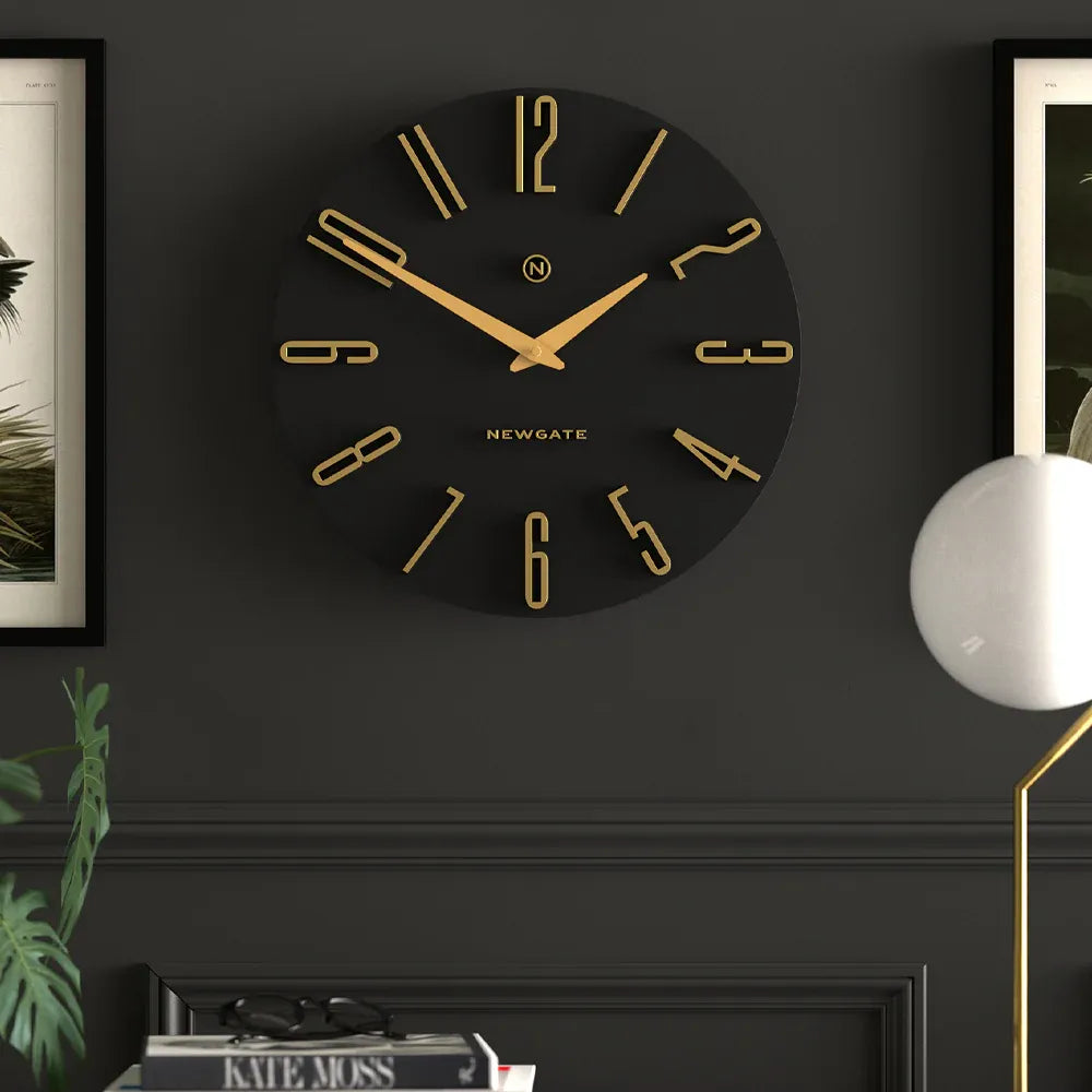Newgate Empire State Wall Clock – Black