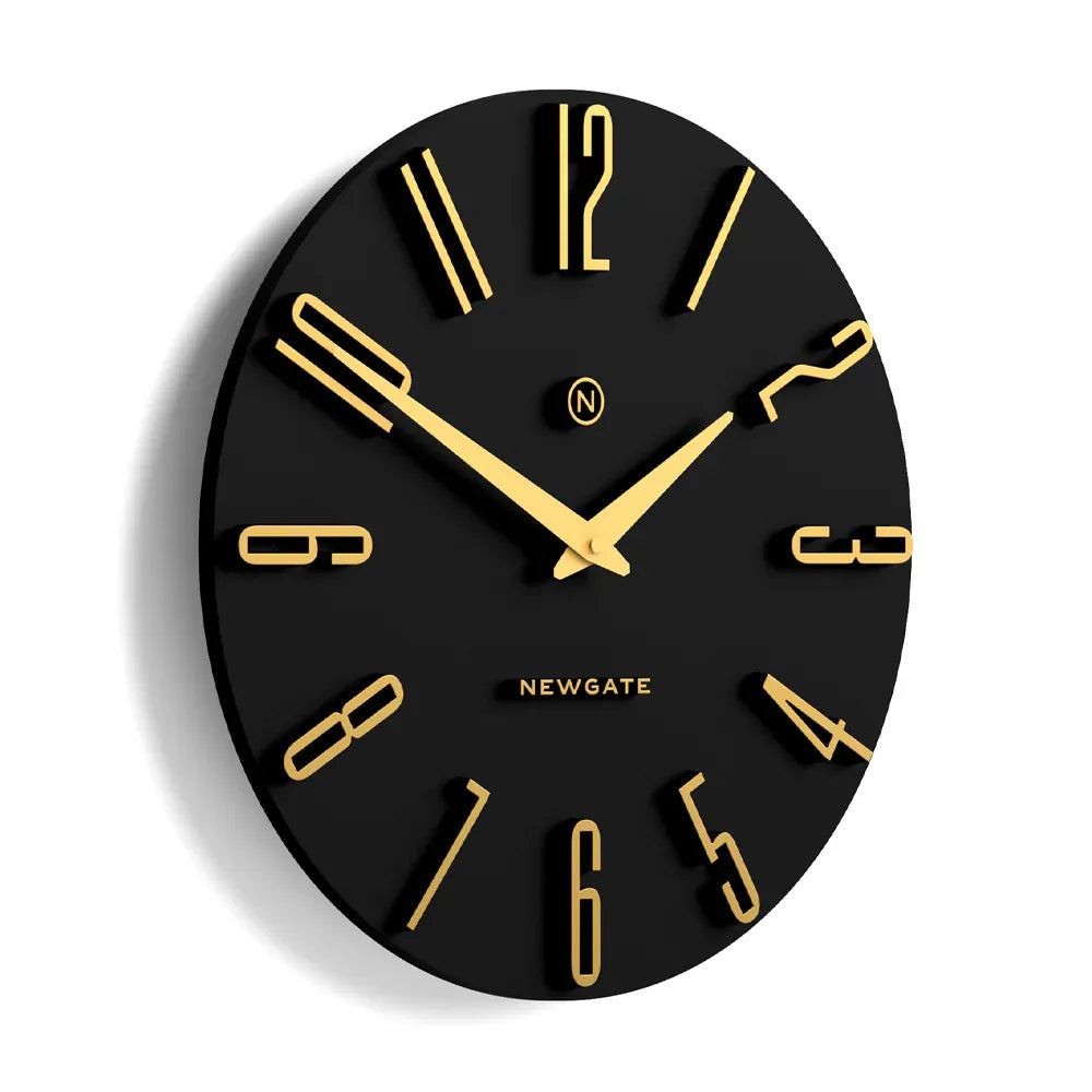 Newgate Empire State Wall Clock – Black
