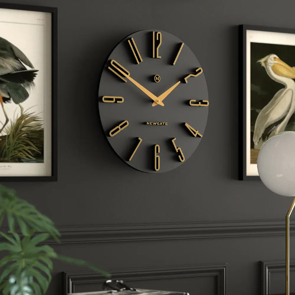 Newgate Empire State Wall Clock – Black