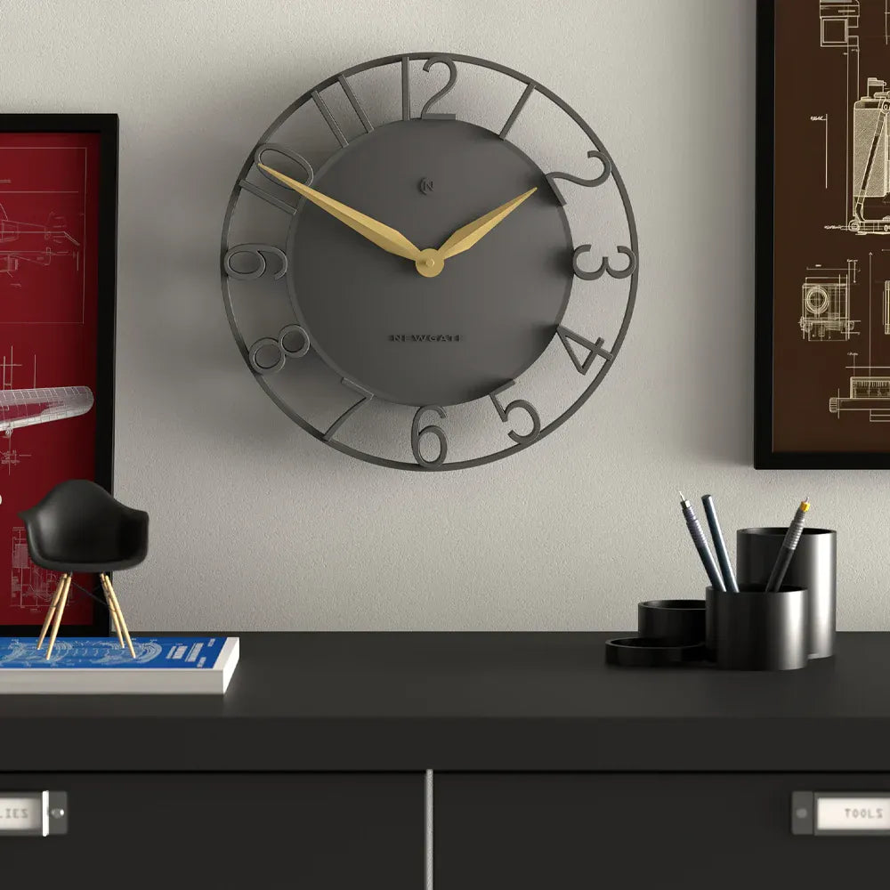 Newgate Time Traveller Wall Clock – Grey