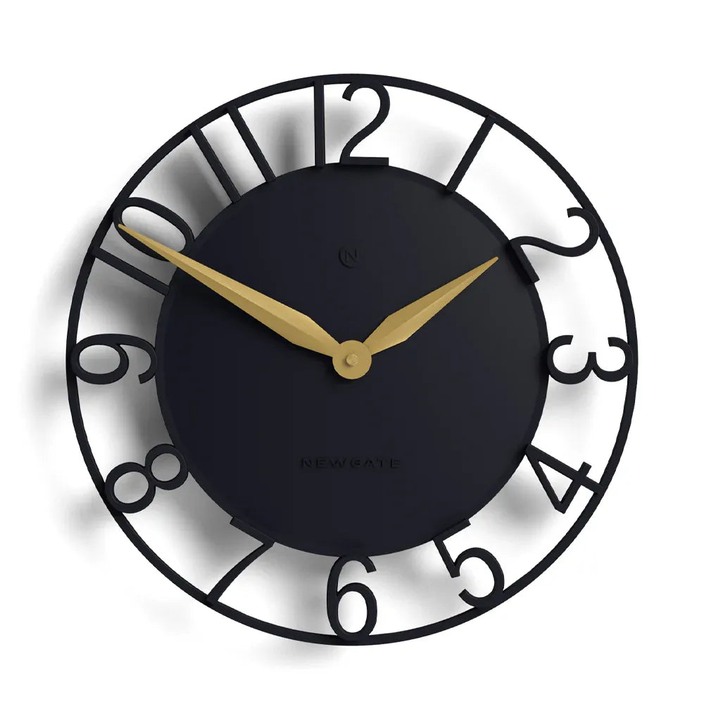 Newgate Time Traveller Wall Clock – Petrol Blue