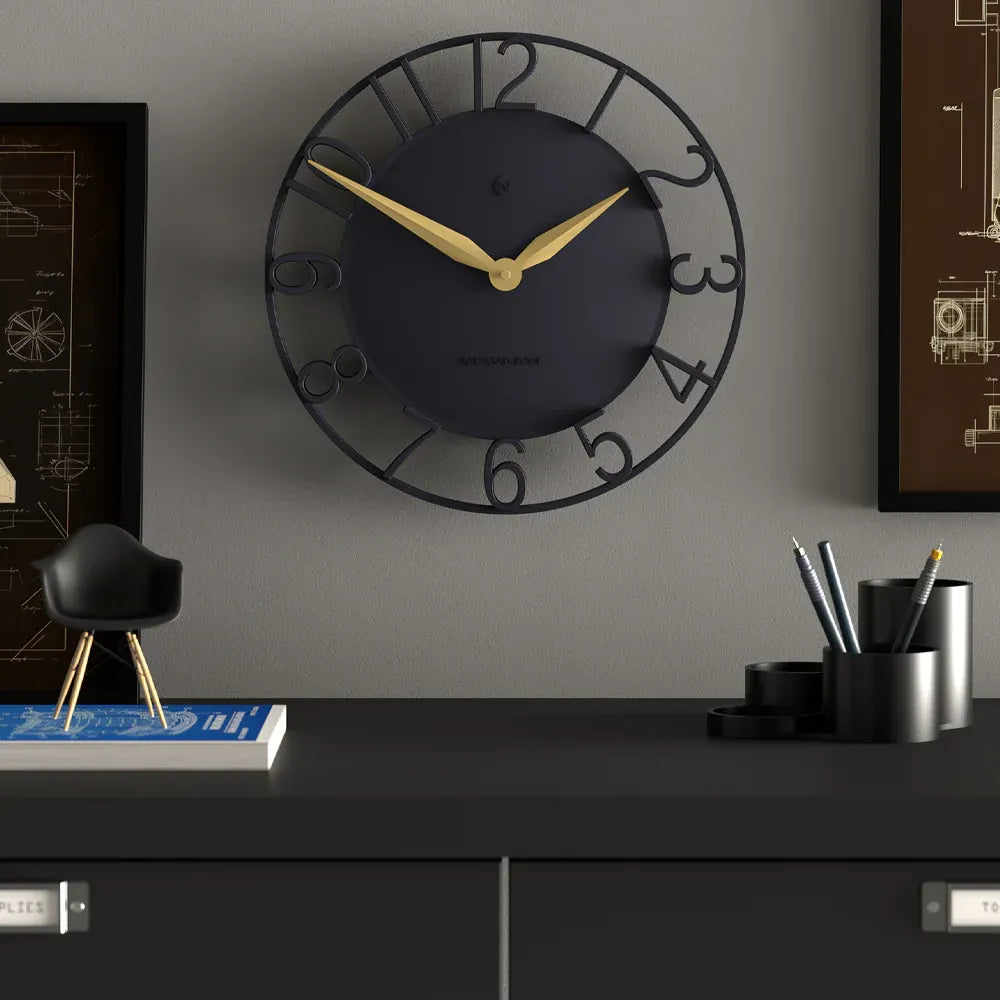 Newgate Time Traveller Wall Clock – Petrol Blue