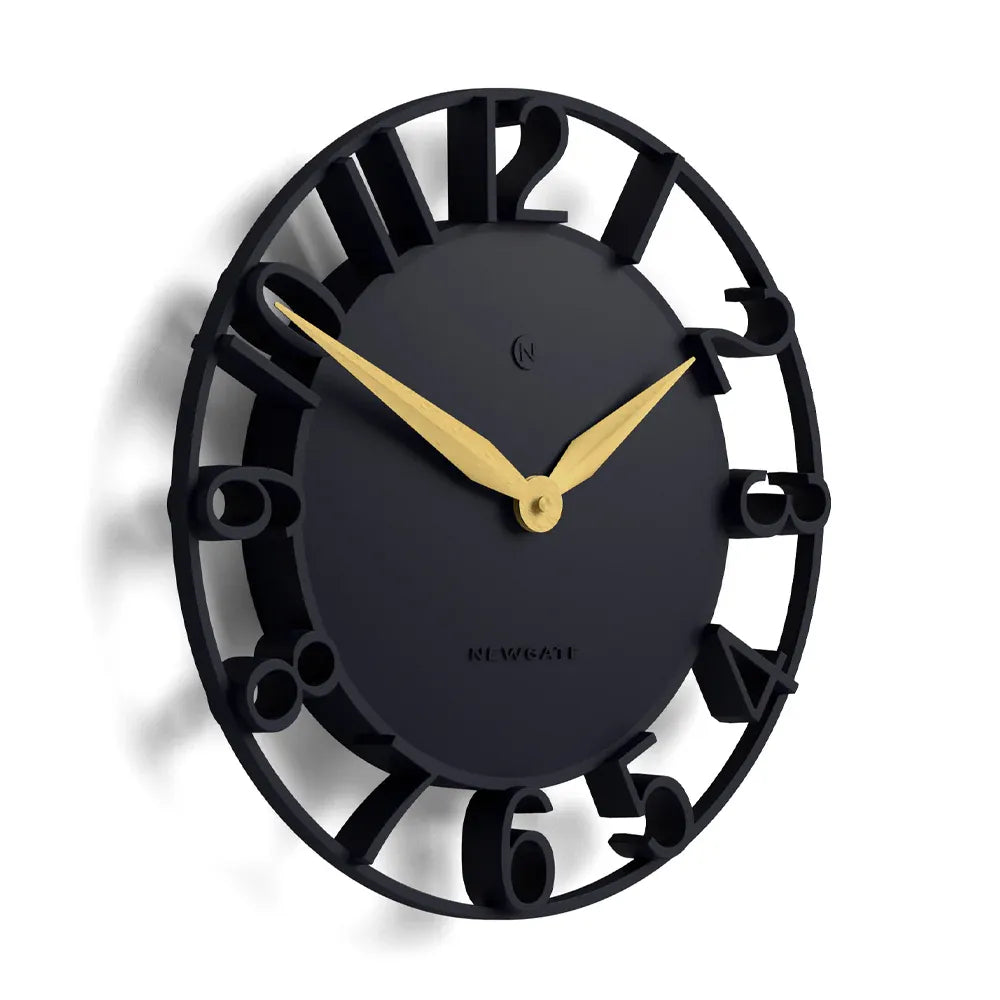 Newgate Time Traveller Wall Clock – Petrol Blue