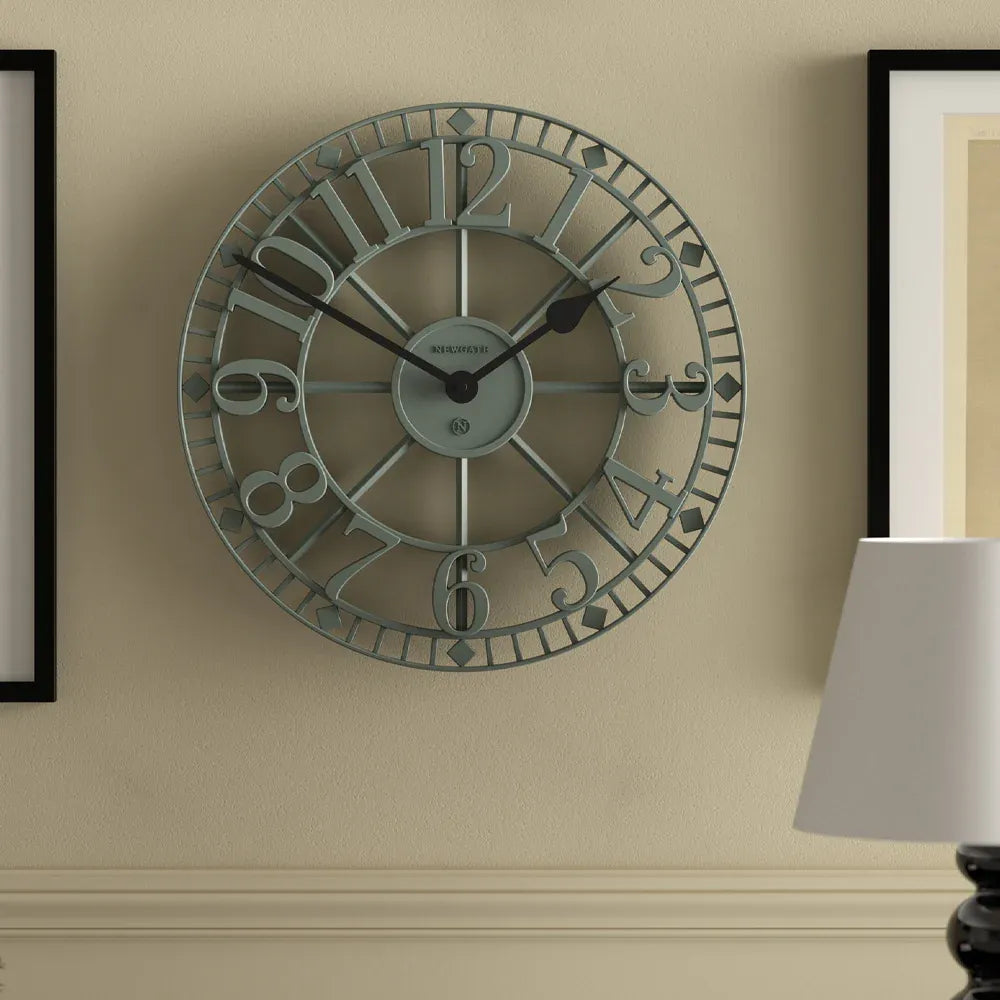 Newgate Warehouse Wall Clock – Asparagus Green