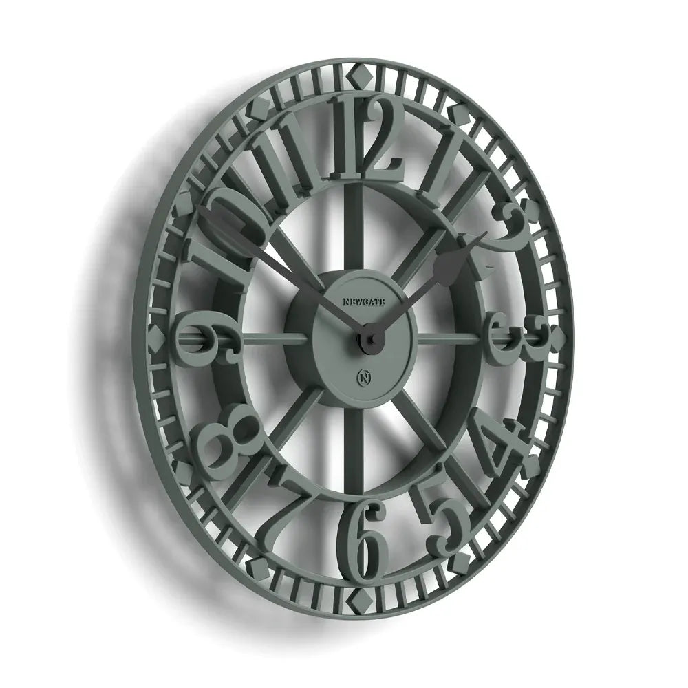 Newgate Warehouse Wall Clock – Asparagus Green
