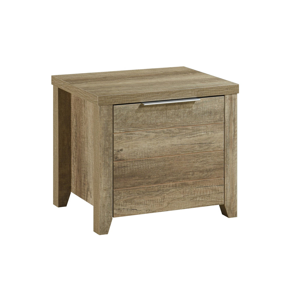 Cielo 2-Drawer MDF Bedside Table – Oak Look