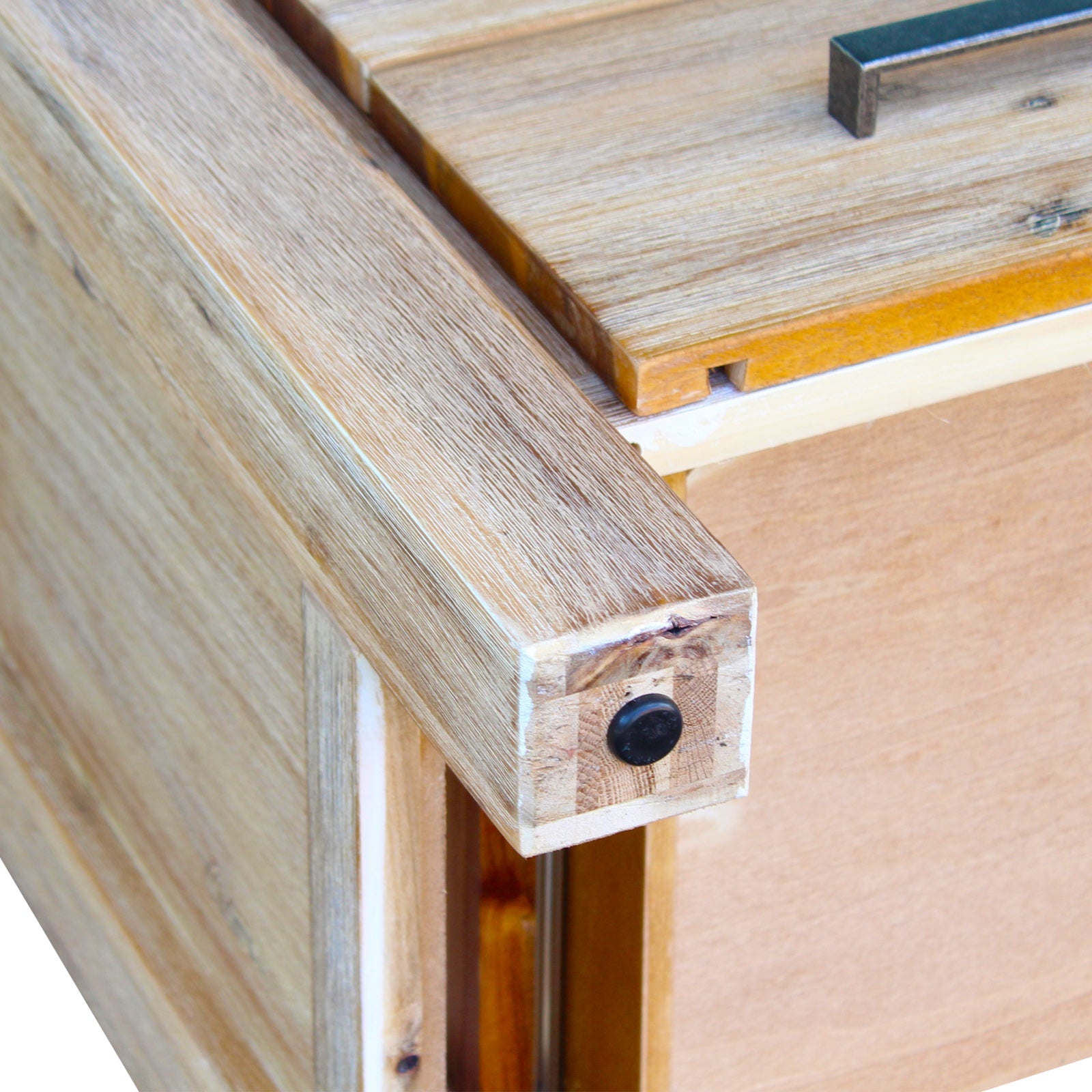 Nowra 2-Drawer Acacia Bedside Table – Oak look