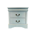 Spencer 2-Drawer Bedside Table – Grey