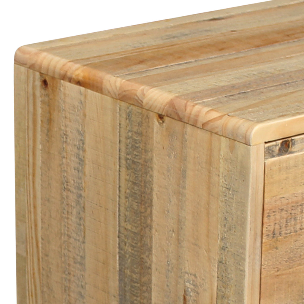 Woodland 2-Drawer Pine-Plywood Bedside Table – Light Brown