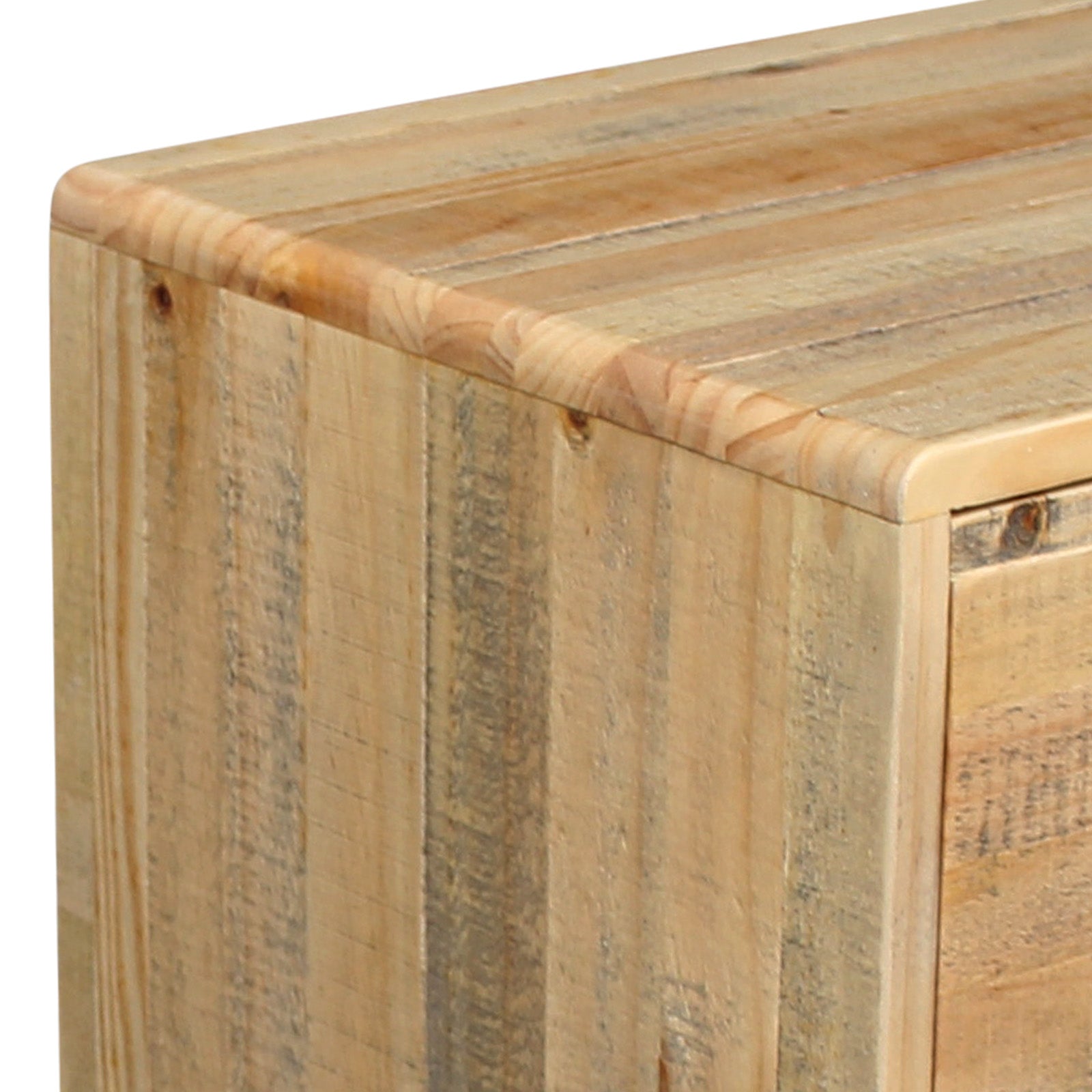 Woodland 2-Drawer Pine-Plywood Bedside Table – Light Brown