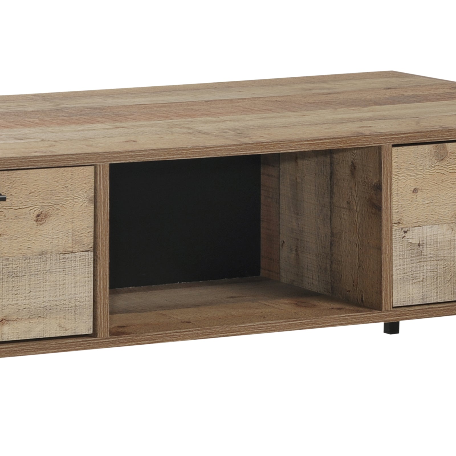 Mascot Two-Drawer Coffee Table – Oak and Black