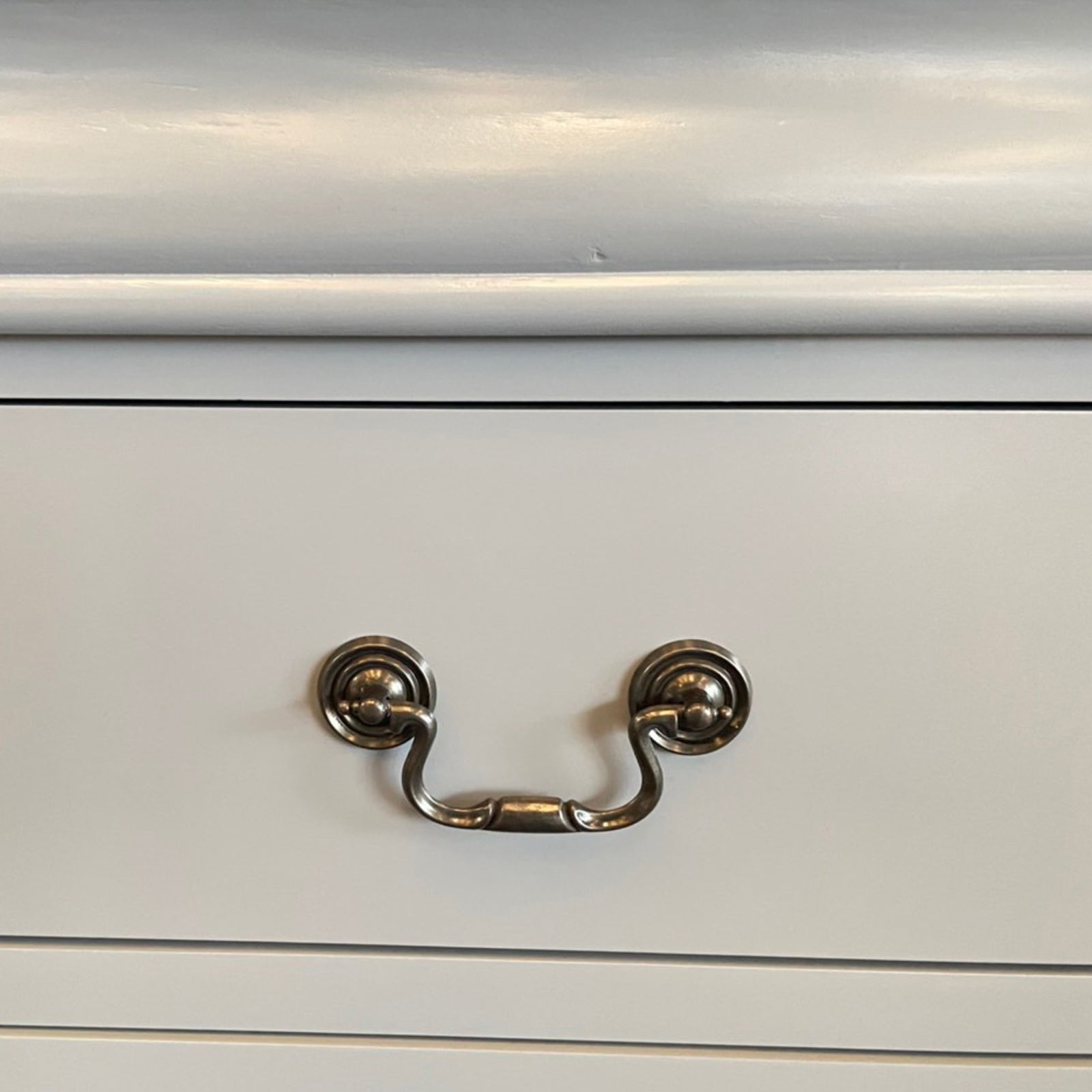 Spencer Six-Drawer Dresser with Mirror – Grey