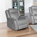 Carlton 3-Seater & Two 1-Seater Grey Fabric Recliner Suite