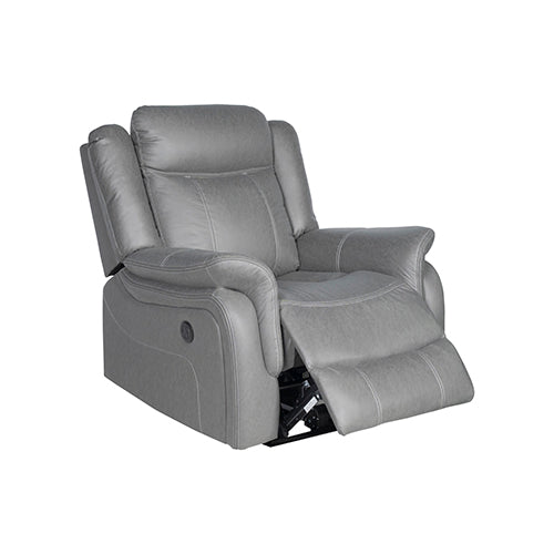 Carlton 3-Seater & Two 1-Seater Grey Fabric Recliner Suite