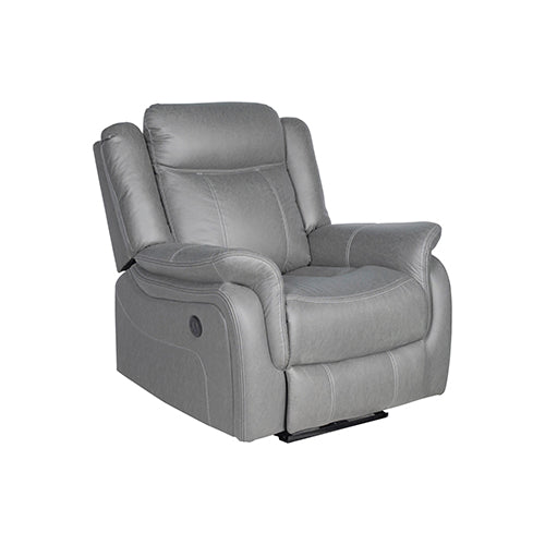 Carlton 3-Seater & Two 1-Seater Grey Fabric Recliner Suite