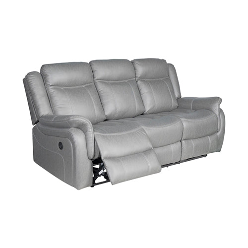Carlton 3-Seater & Two 1-Seater Grey Fabric Recliner Suite