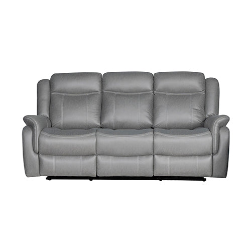 Carlton 3-Seater & Two 1-Seater Grey Fabric Recliner Suite