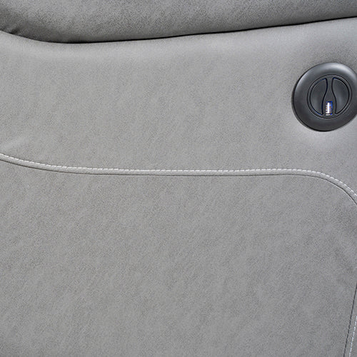 Carlton 3-Seater & Two 1-Seater Grey Fabric Recliner Suite