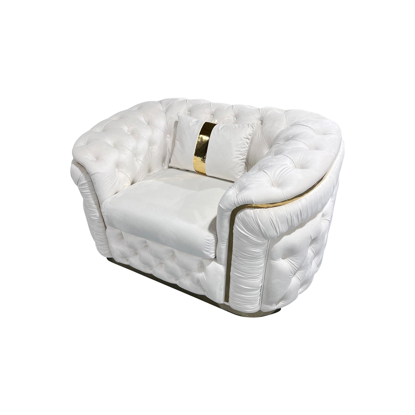 Duke 3+1+1-Seater Velvet Sofa Set – Beige