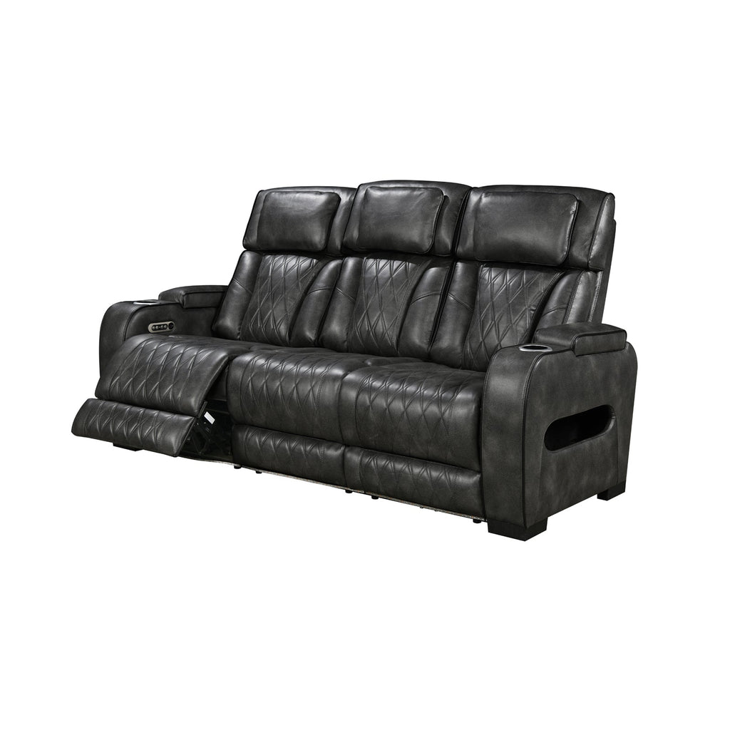 Empire 3+1+1-Seater Electric Recliner Suite – Dark Grey