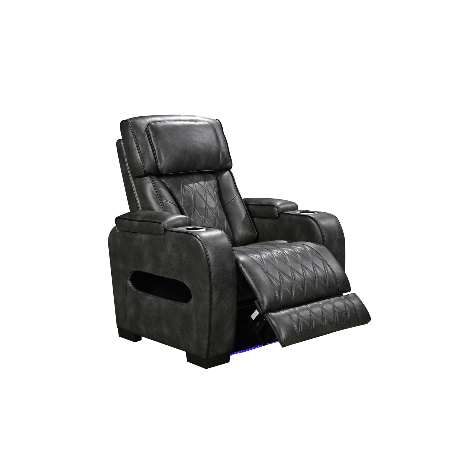 Empire 3+1+1-Seater Electric Recliner Suite – Dark Grey