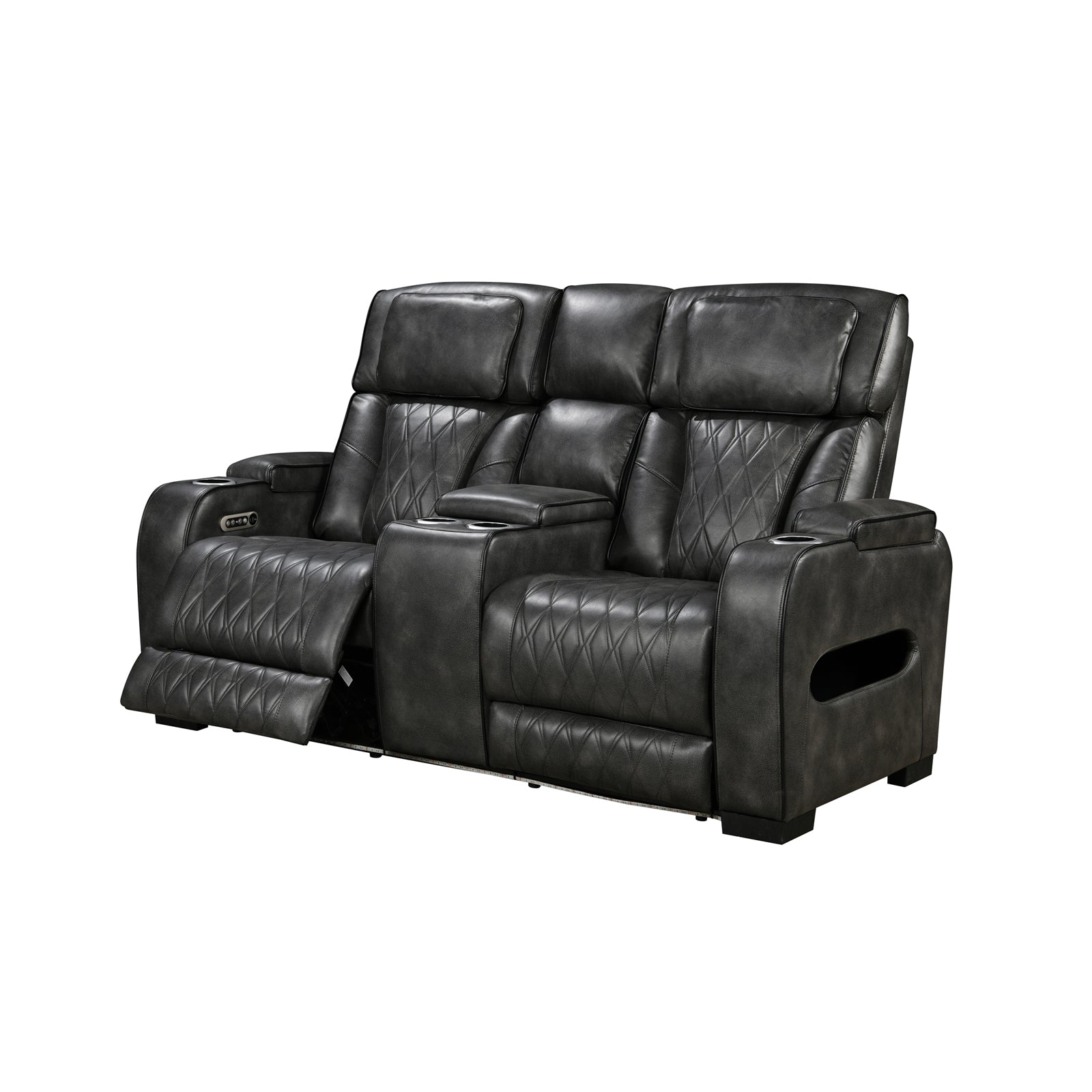 Empire 3+2-Seater Electric Recliner Suite – Dark Grey