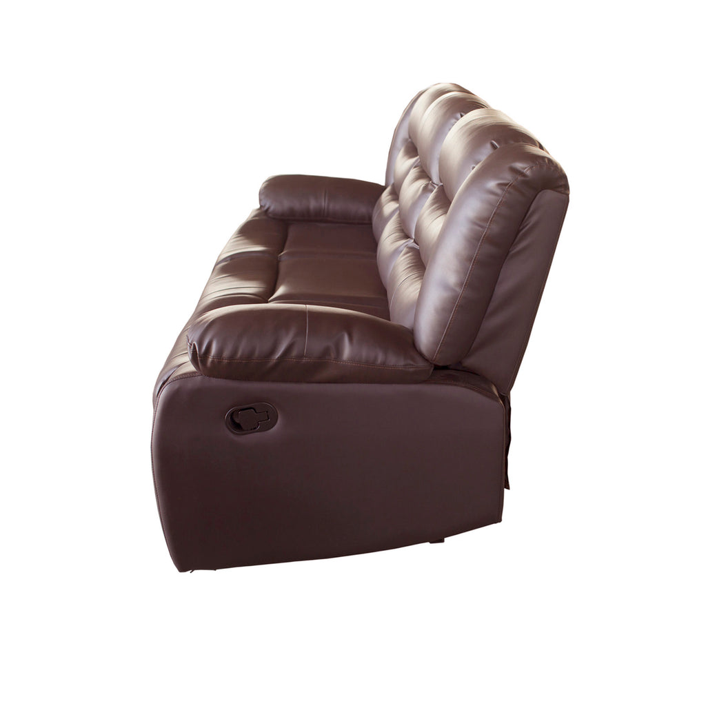 Fantasy 3+2-Seater Faux Leather Recliner Suite – Brown