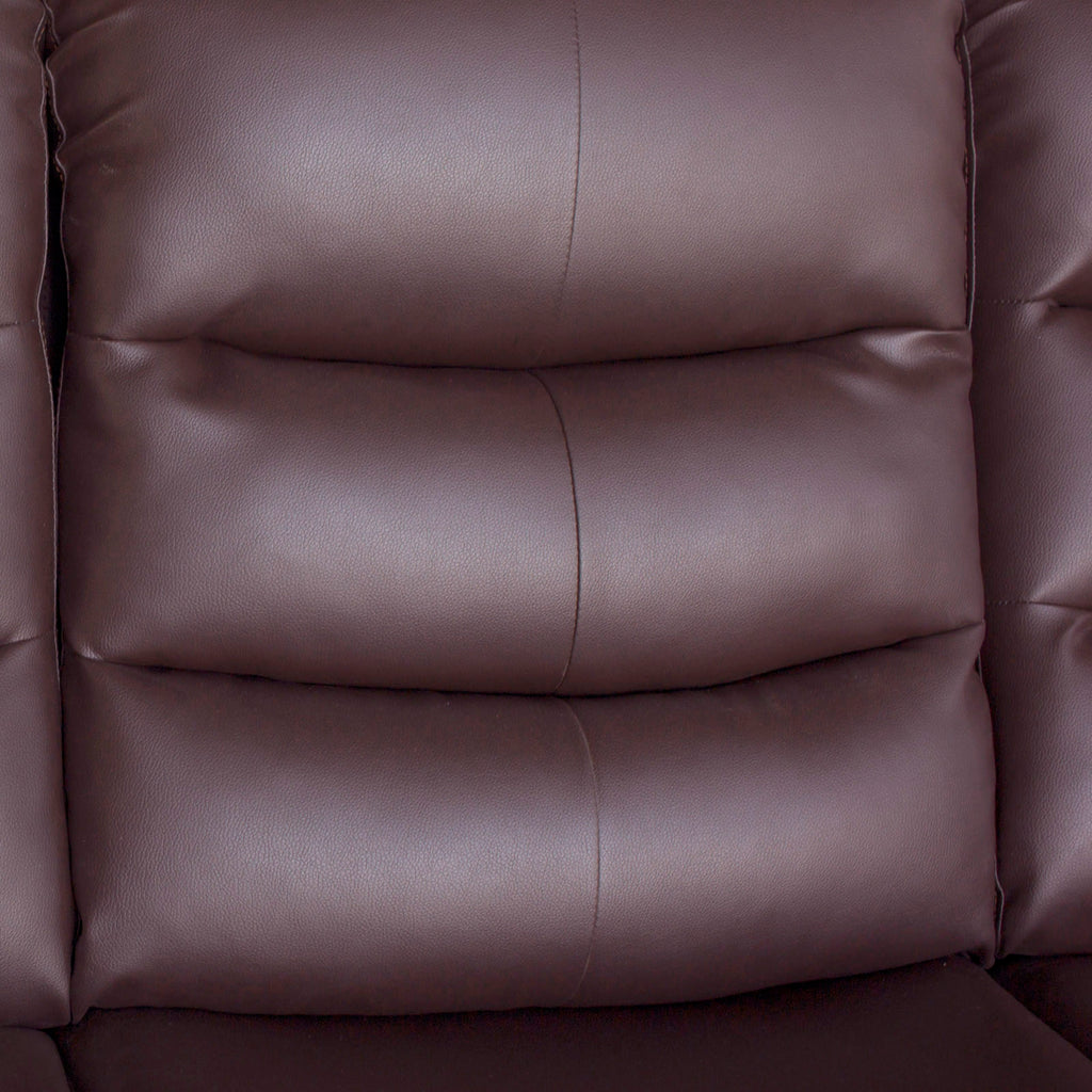 Fantasy 3+2-Seater Faux Leather Recliner Suite – Brown