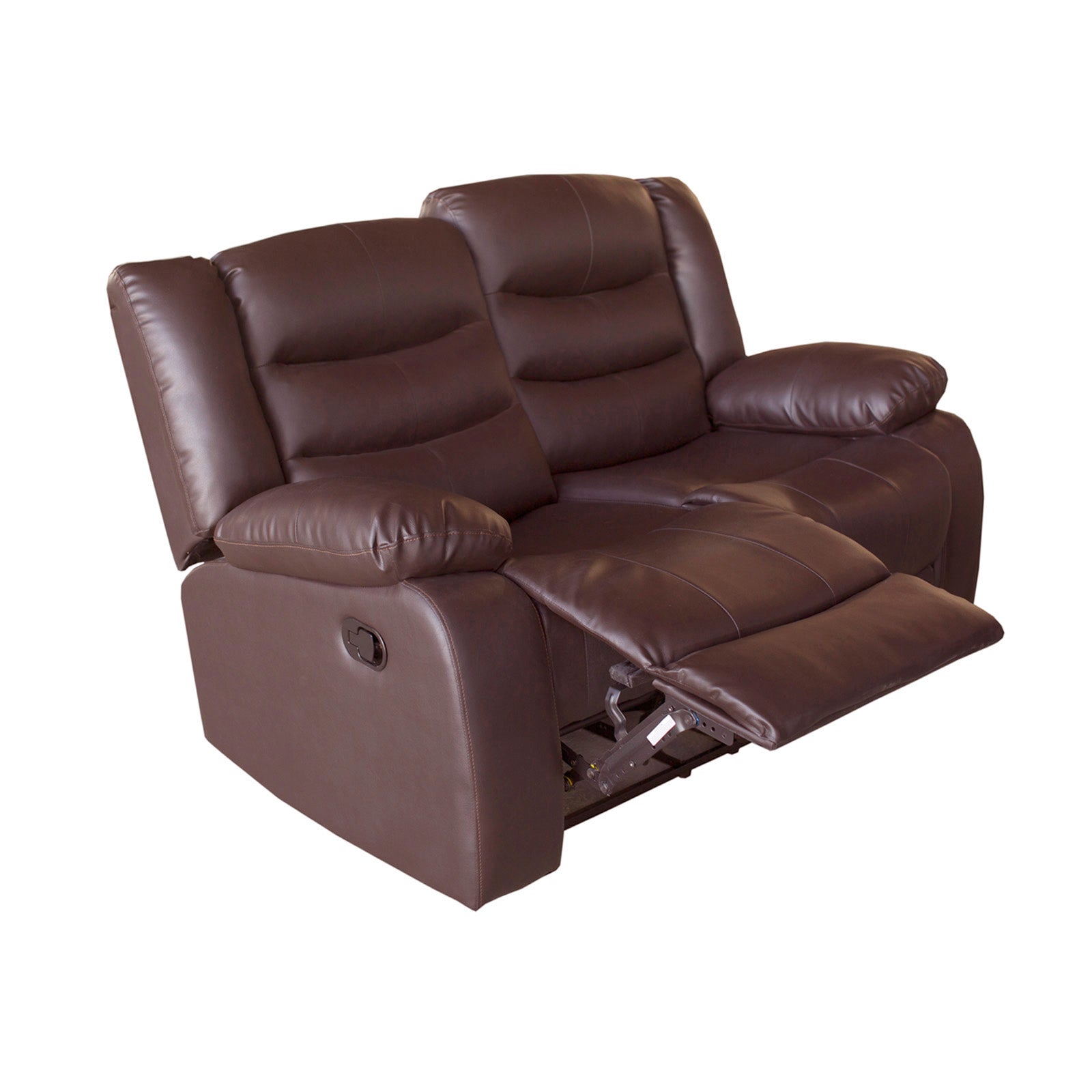 Fantasy 3+2+1-Seater Faux Leather Recliner Suite – Brown