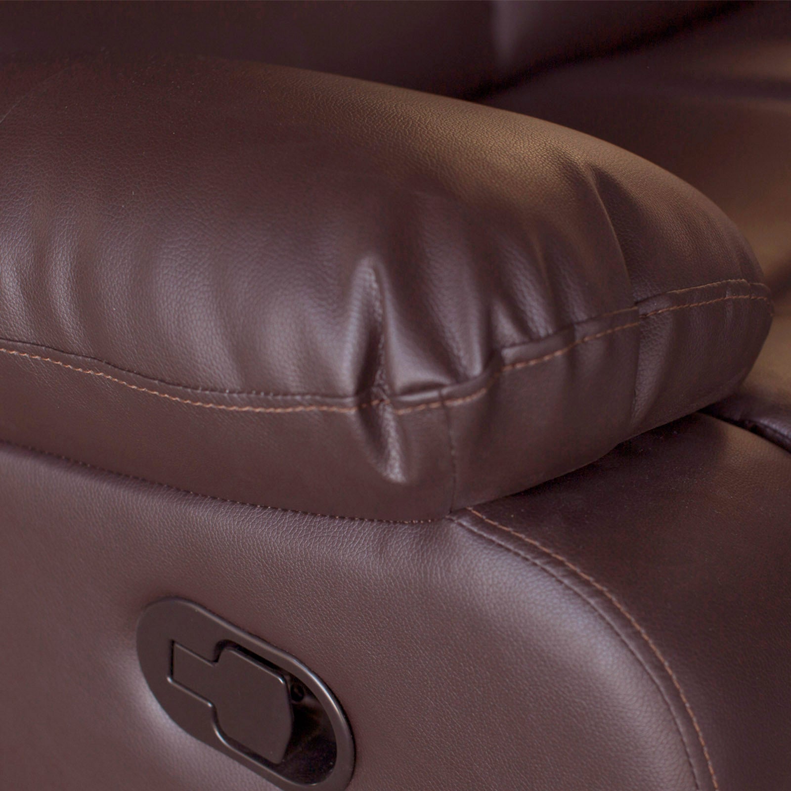 Fantasy 3+2+1-Seater Faux Leather Recliner Suite – Brown