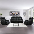 Phoenix 3+1+1-Seater Electric Recliner Suite – Black