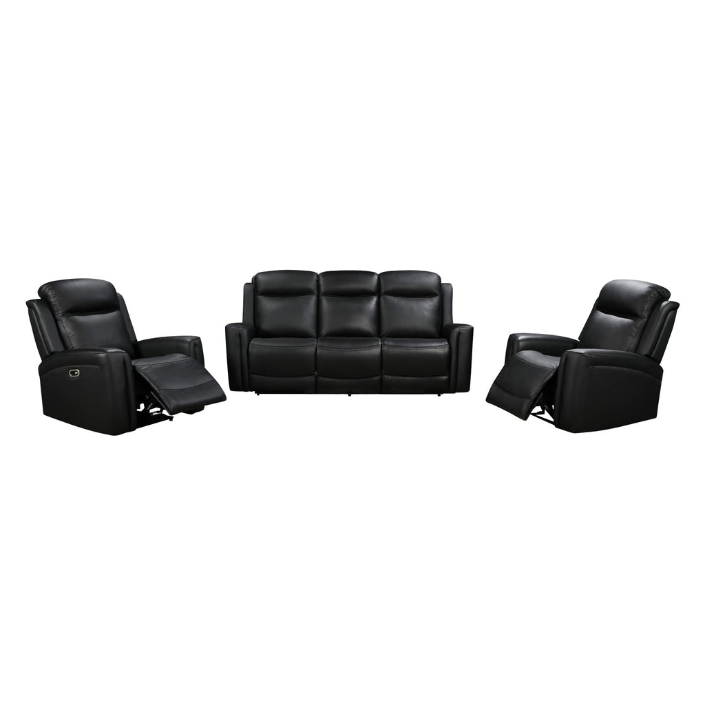 Phoenix 3+1+1-Seater Electric Recliner Suite – Black