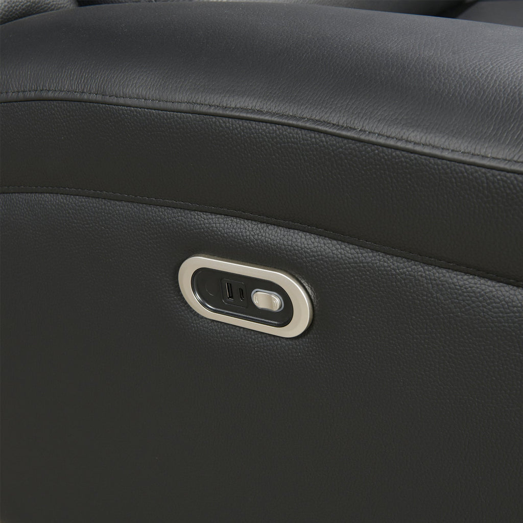 Phoenix 3+1+1-Seater Electric Recliner Suite – Black