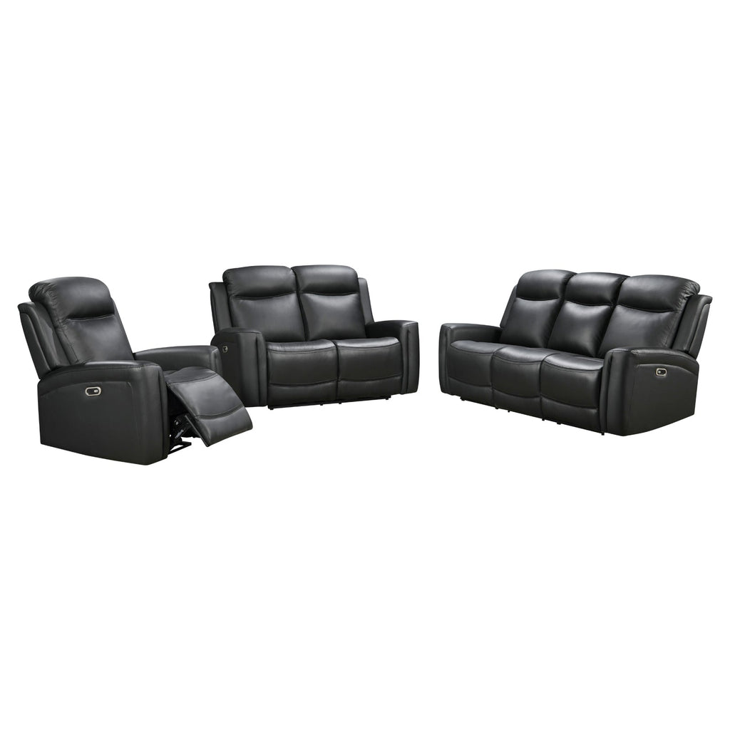 Phoenix 3+2-Seater Electric Recliner Suite – Black