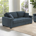 Milano 3+2-Seater Fabric Sofa Set – Charcoal