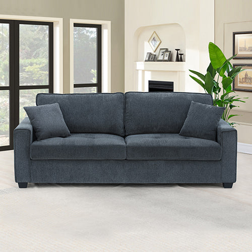 Milano 3+2-Seater Fabric Sofa Set – Charcoal