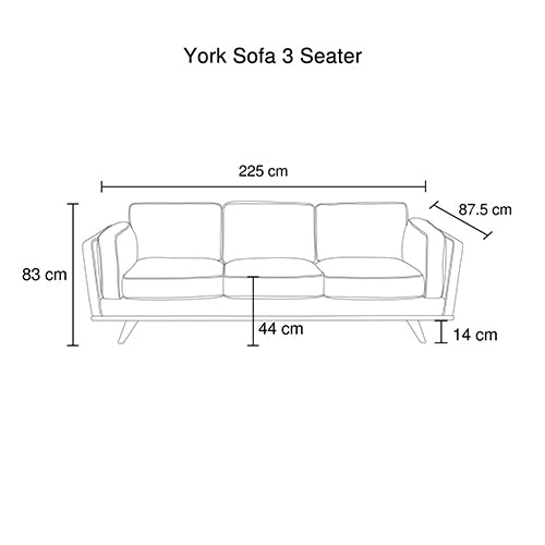 York 3+2-Seater Fabric Sofa Set – Teal