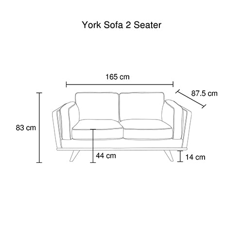 York 3+2+1-Seater Fabric Sofa Set – Blue