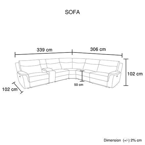 Harley Electric Recliner Modular Corner Lounge