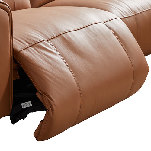 London 5-Seater Leather Power Recliner – Right Chaise