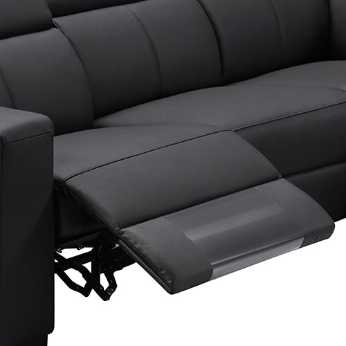 Washington 6-Seater Leather Recliner Sectional with Console