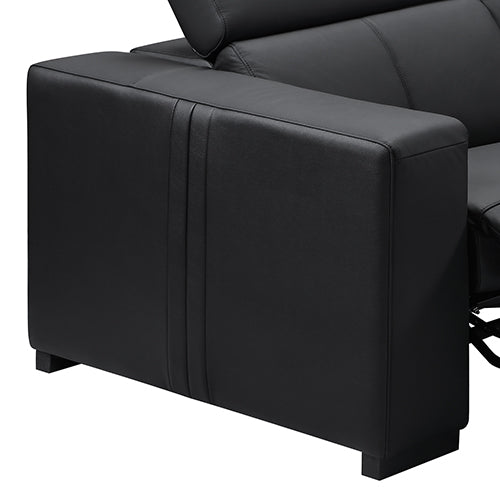 Washington 6-Seater Leather Recliner Sectional with Console