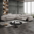 Washington 6-Seater Leather Power Recliner Sectional